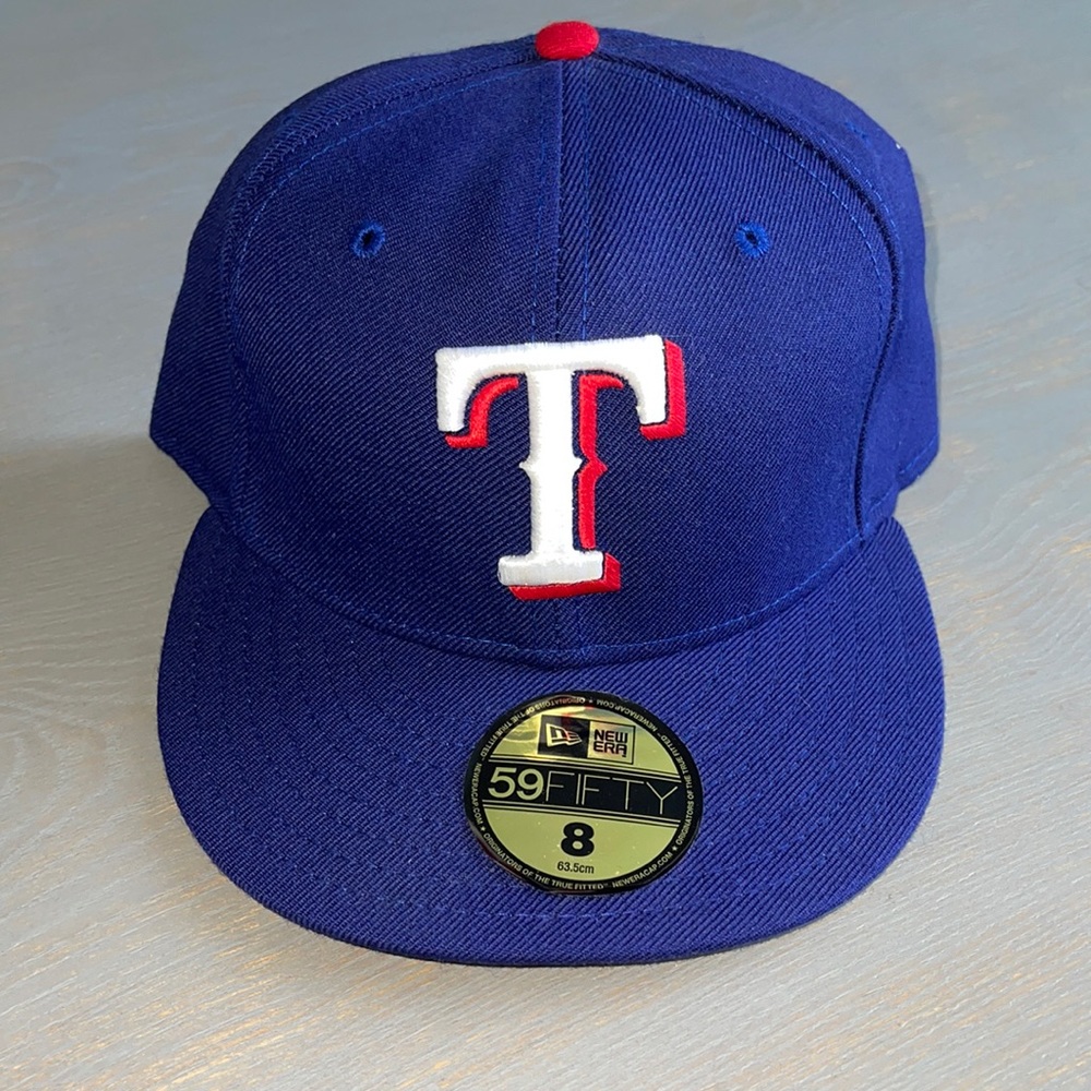 New Era 59Fifty MLB Texas Rangers Fitted Hat Sz 8